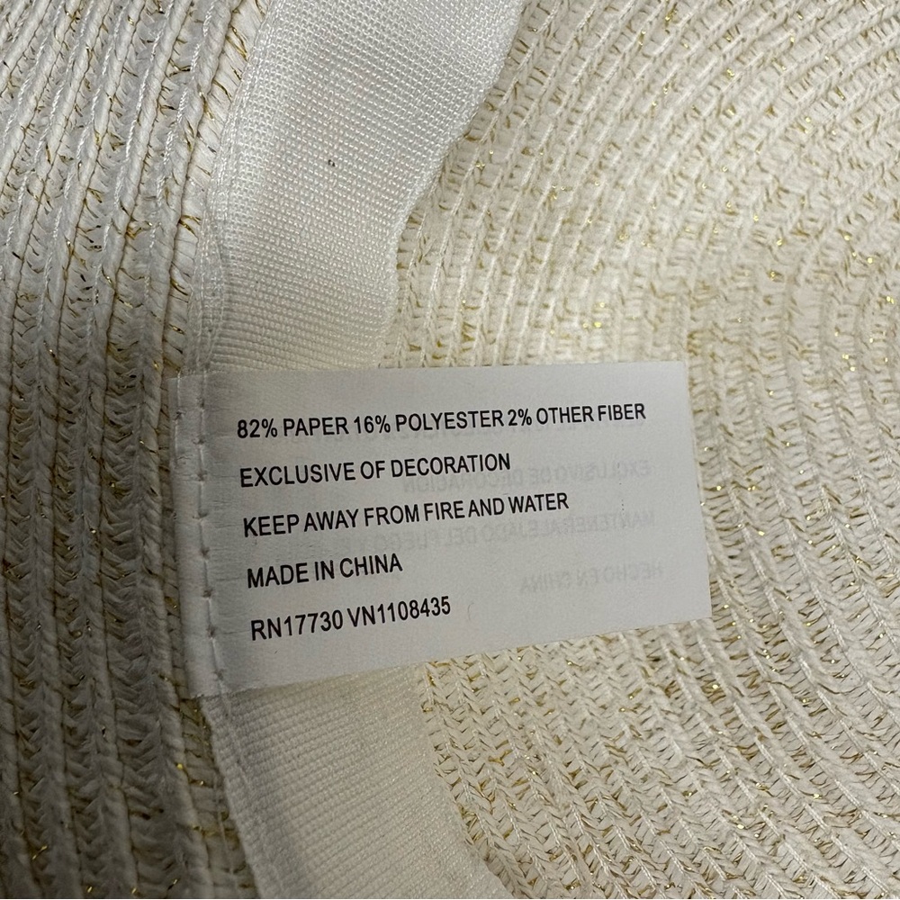 Target Girls Cream Sun Hat with Colorful Floral Band - Picture 8 of 8